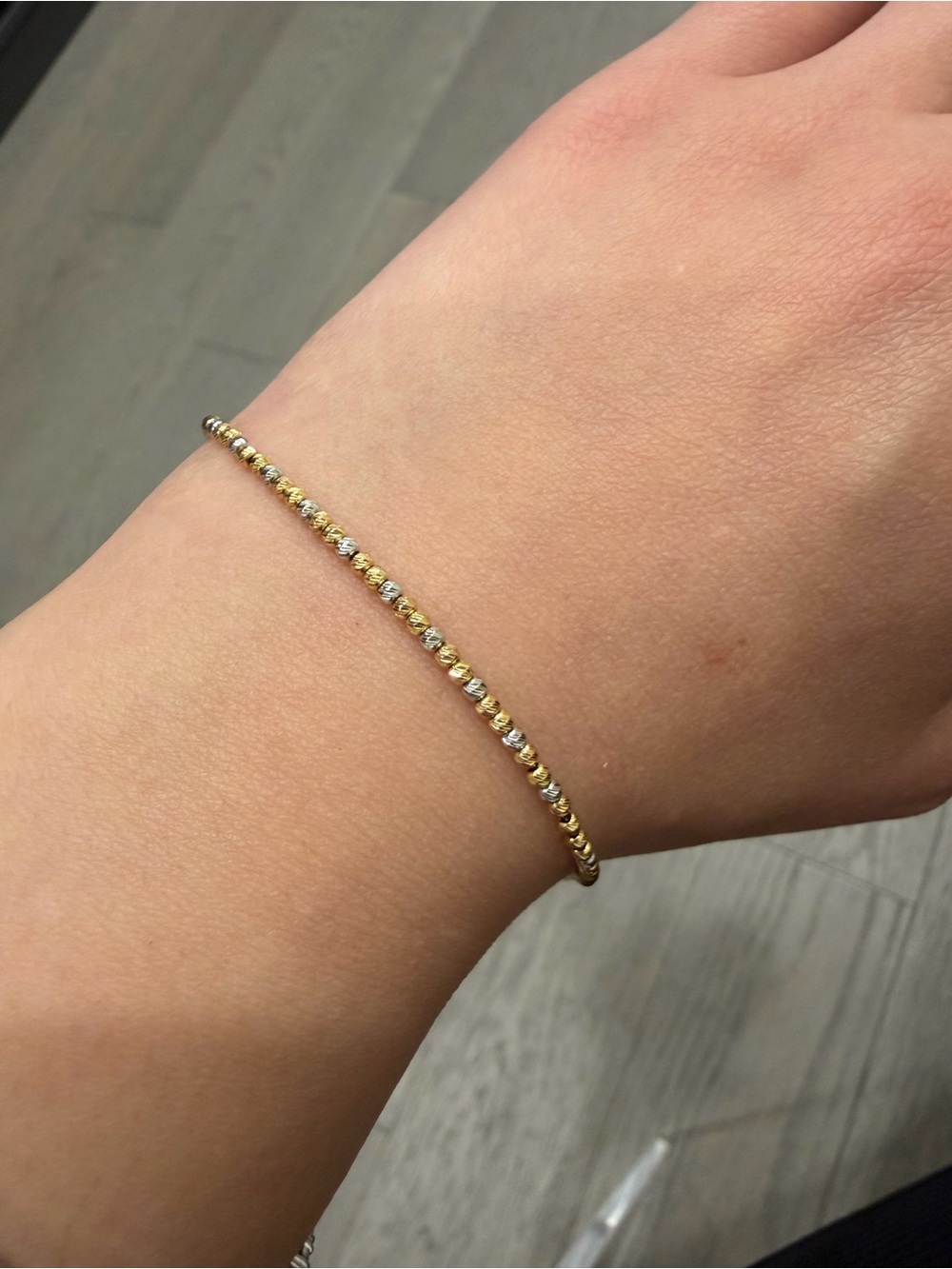 Delicate Dual-toned Gold Bracelet